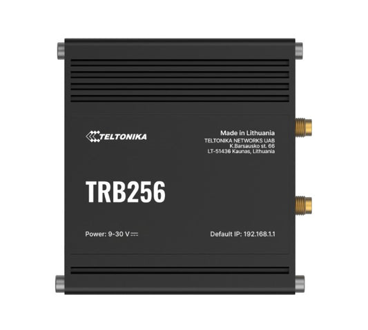Teltonika TRB256 Industrial IoT Gateway, 4G/LTE(Cat 4), Dual SIM, 450 MHz BAND, Auto-Failover, Backup WAN, Supports DNP3, PSU excluded