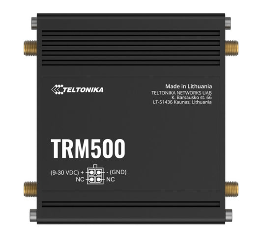 Teltonika TRM500 Industrial Cellular Modem, 5G (3.4 Gbps) & 4G (Cat19), with USB Type-C, PSU included