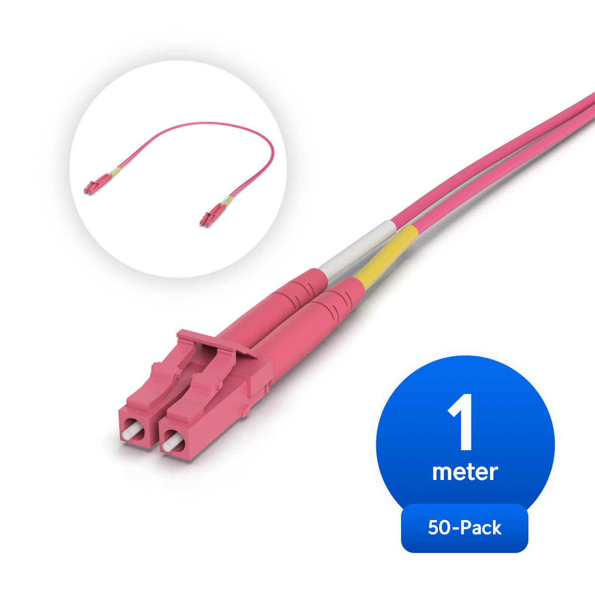 Ubiquiti Indoor OM4 Multi-mode Fiber, Duplex LC UPC Connectors, Fiber Patch