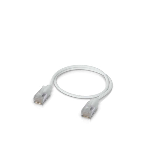 Ubiquiti UniFi Premium Patch Cable,0.3M, White, Ultra-Thin Braided Patch Cable, Designed Optimized 10GbE Networking
