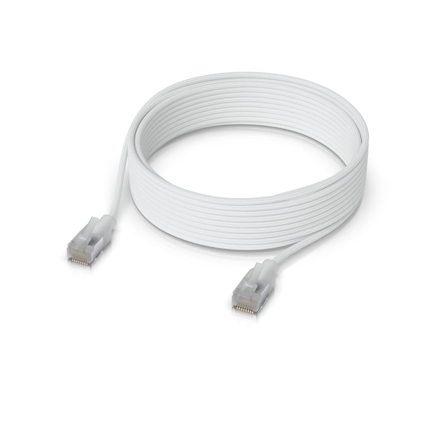 Ubiquiti UniFi Premium Patch Cable, 12M, White, Ultra-thin Braided Patch Cable, Designed And Optimized For 10 GbE Networking.