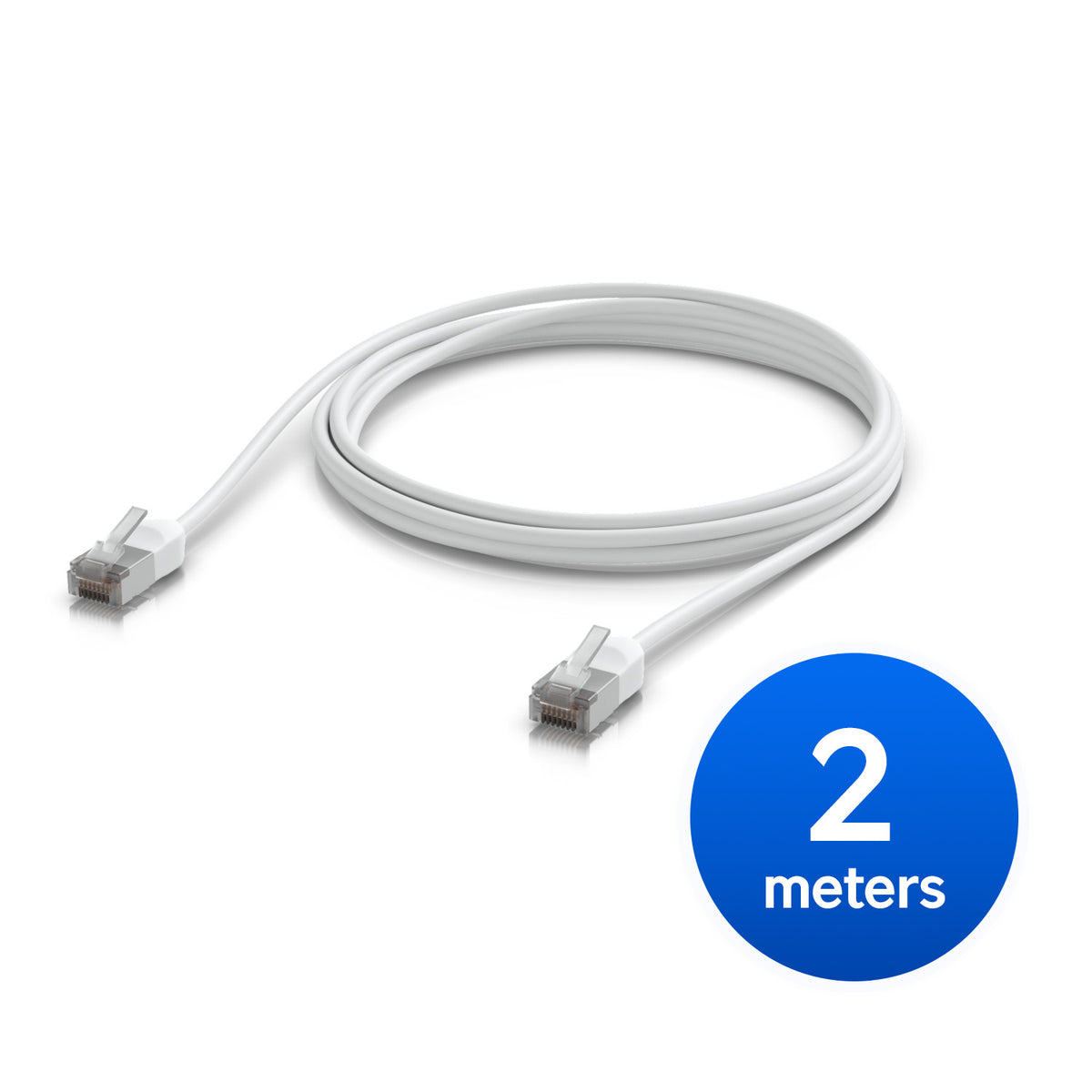Ubiquiti UniFi Premium Patch Cable Outdoor, 2M, White, Ultra-thin, Rugged