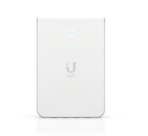 Ubiquiti UniFi Wi-Fi 6 In-Wall Wall-mounted Access Point with a Built-in PoE Switch,115 mÂ²  Coverage