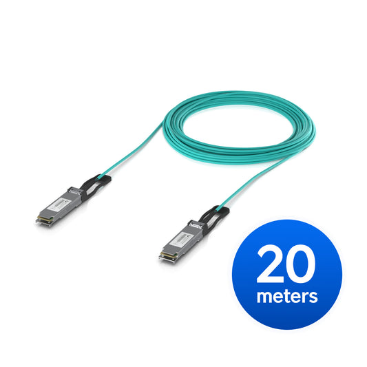 Ubiquiti 100G Long-Range Direct Attach Cable,20M, Long-Range QSFP28 Direct