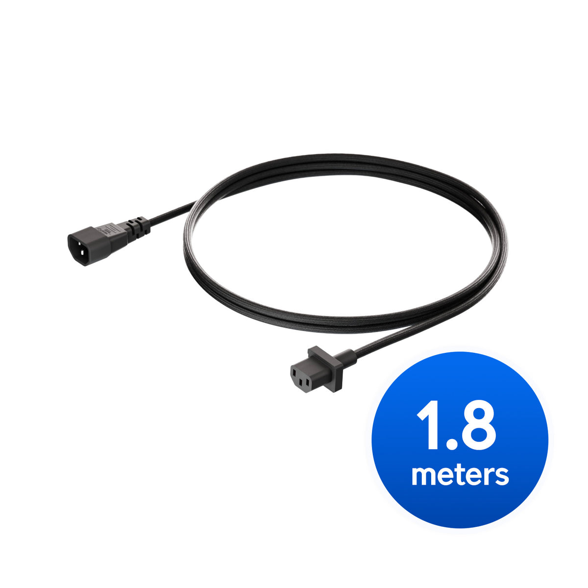 Ubiquiti C13-C14 Power Cable, C13 To C14 Braided Power Cable, 1.8 m, 10A/250V