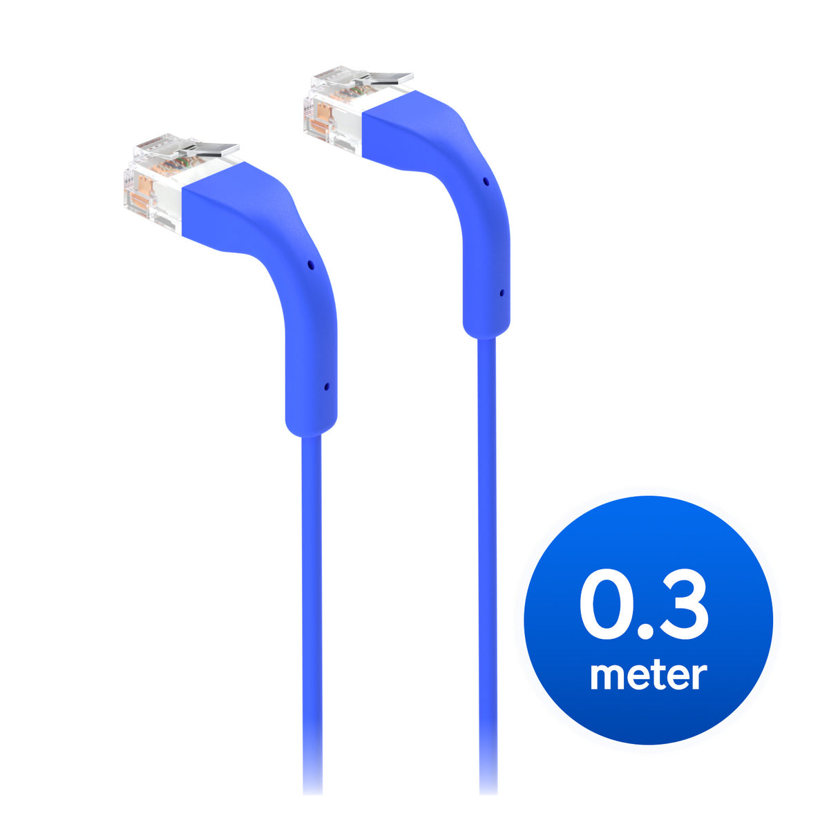 Ubiquiti UniFi Patch Cable,Length .3m,Blue,Ultra-thin patch cable with GbE