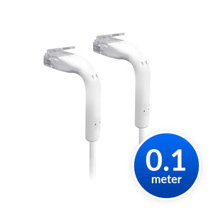 Ubiquiti UniFi Patch Cable Single Unit, 0.1m, White, Both End Bendable to 90