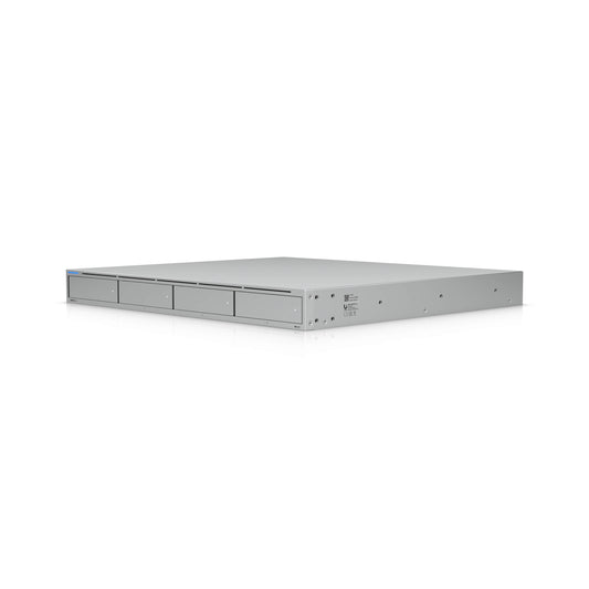 Ubiquiti UNAS Pro 4, 1U Rack-Mount NAS(4) 2.5/3.5'HDD Bays(2) M.2NVMe SSD, Fast