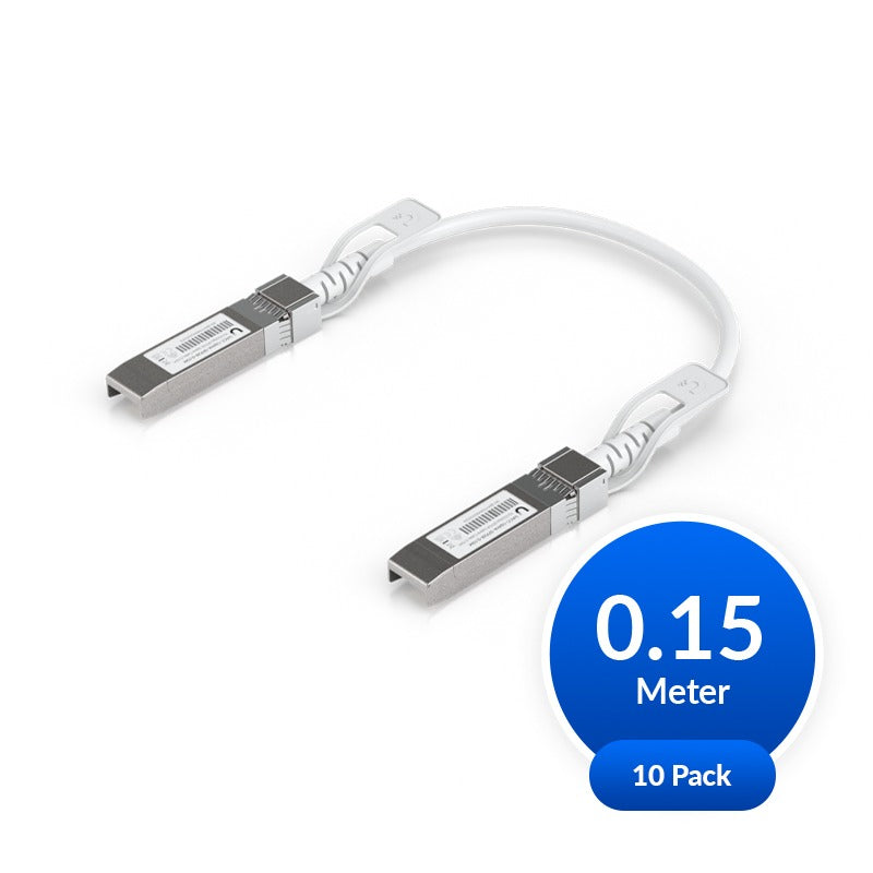 Ubiquiti Uplink Cable, Direct Attach Cable,10 Pack, Auto Link Optimization