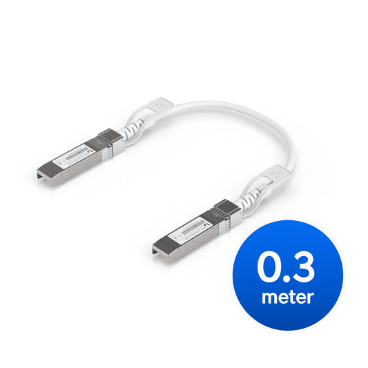 Ubiquiti Uplink Cable, Direct Attach Cable,0.3M, Auto Link Optimization
