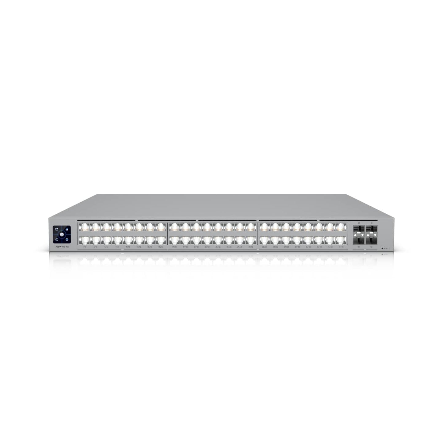 Ubiquiti Pro XG 48, Professional-grade, 48-port Layer 3 Etherlighting Switch, (32) 10 GbE, (16) 2.5 GbE, (4) 25G SFP28 Ports, DC Power Backup Ready
