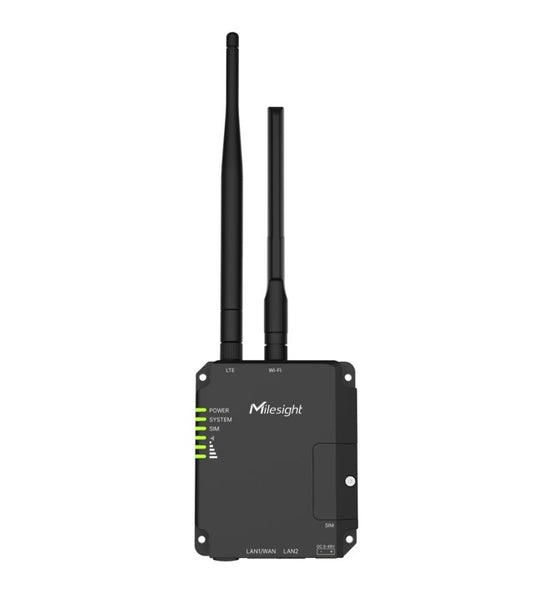 Milesight Industrial 4G Router, CAT4 LTE, 2x PoE Output Ports, ARM Cortex A7 CPU, Single SIM, NBN LTE Failover