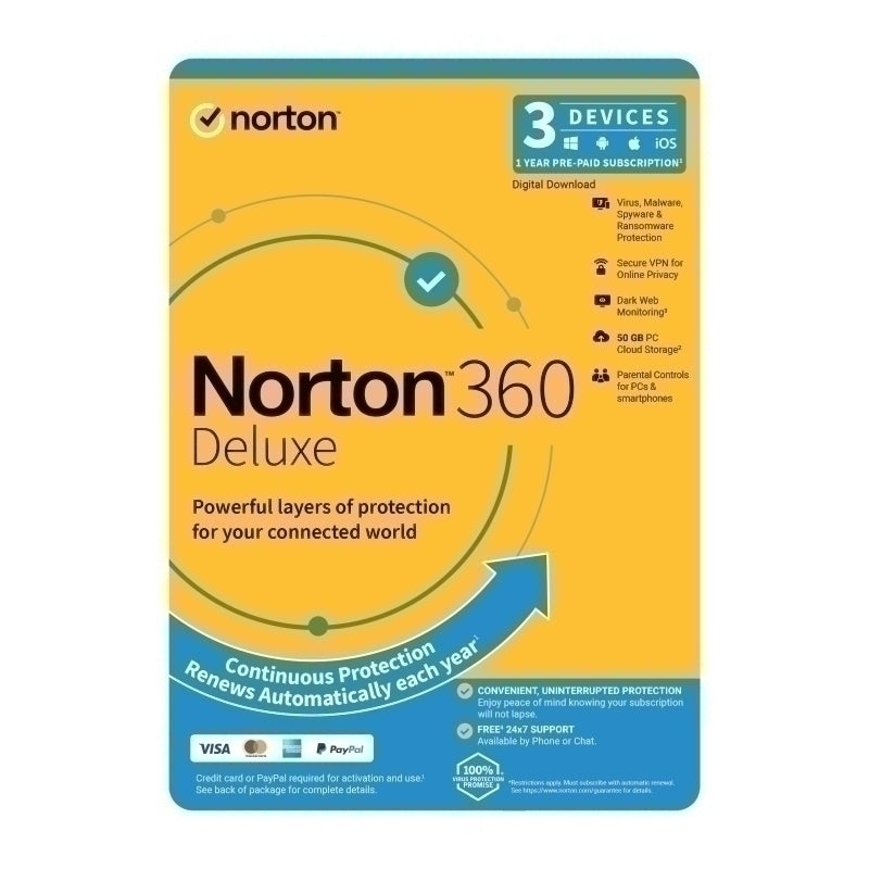 Norton 360 Deluxe 1U 3D 1 年