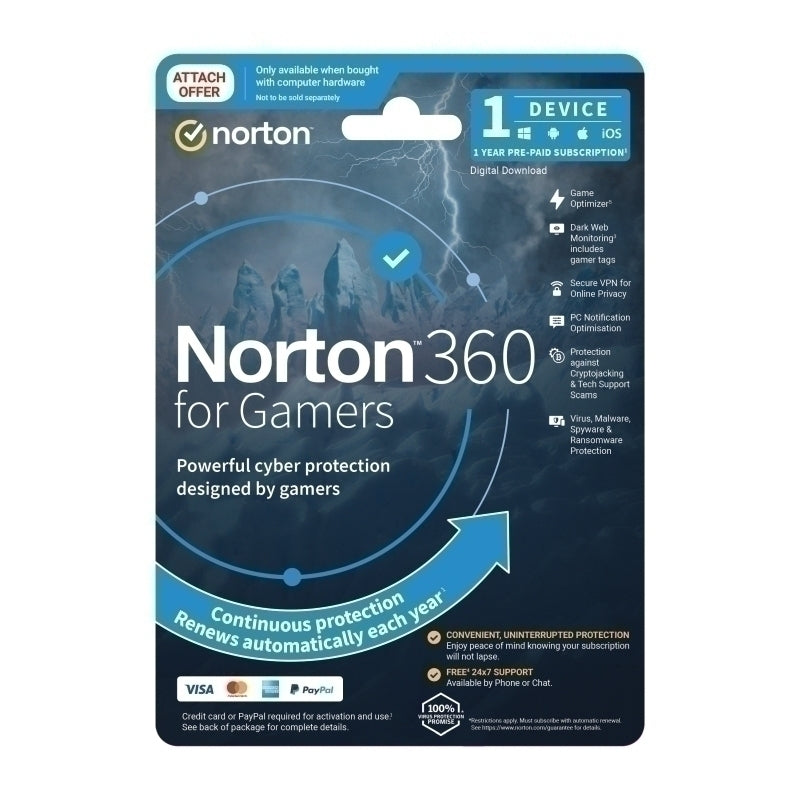 Norton 360 Gamer 1U 1D 1 年