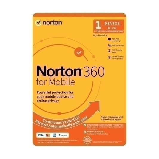 Norton 360 for Mobile - 1 User 1 Device 1 Year Sub