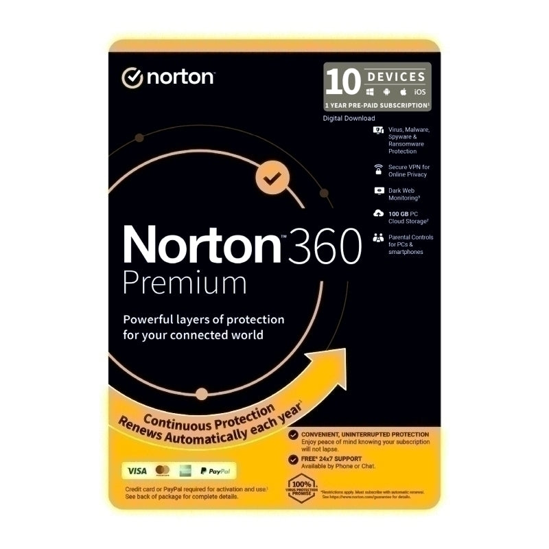 Norton 360 Premium 1U 10D 1 年