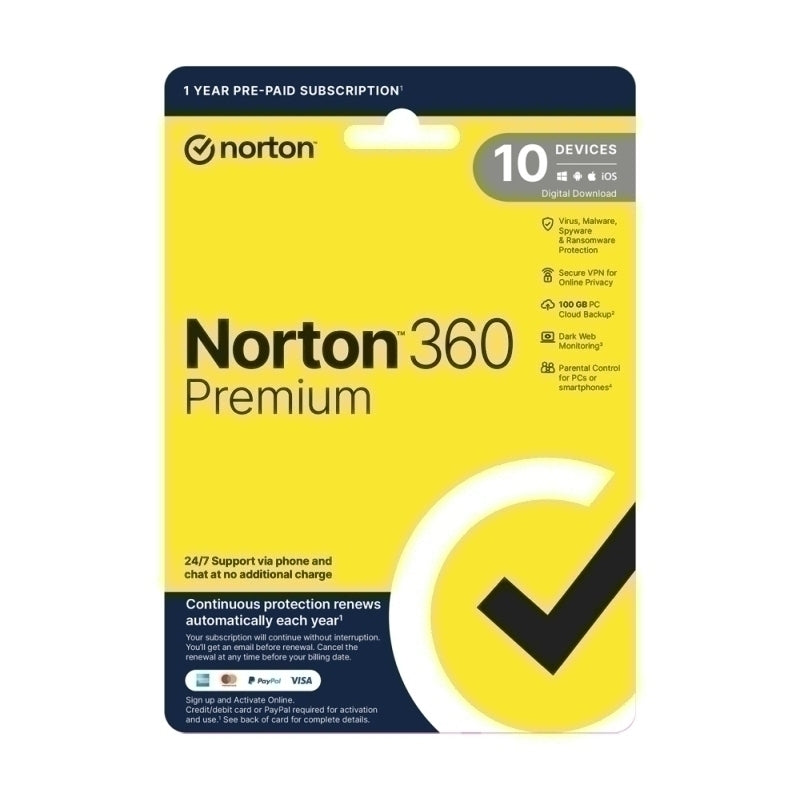 Norton 360 Premium 1U 10D 1 年