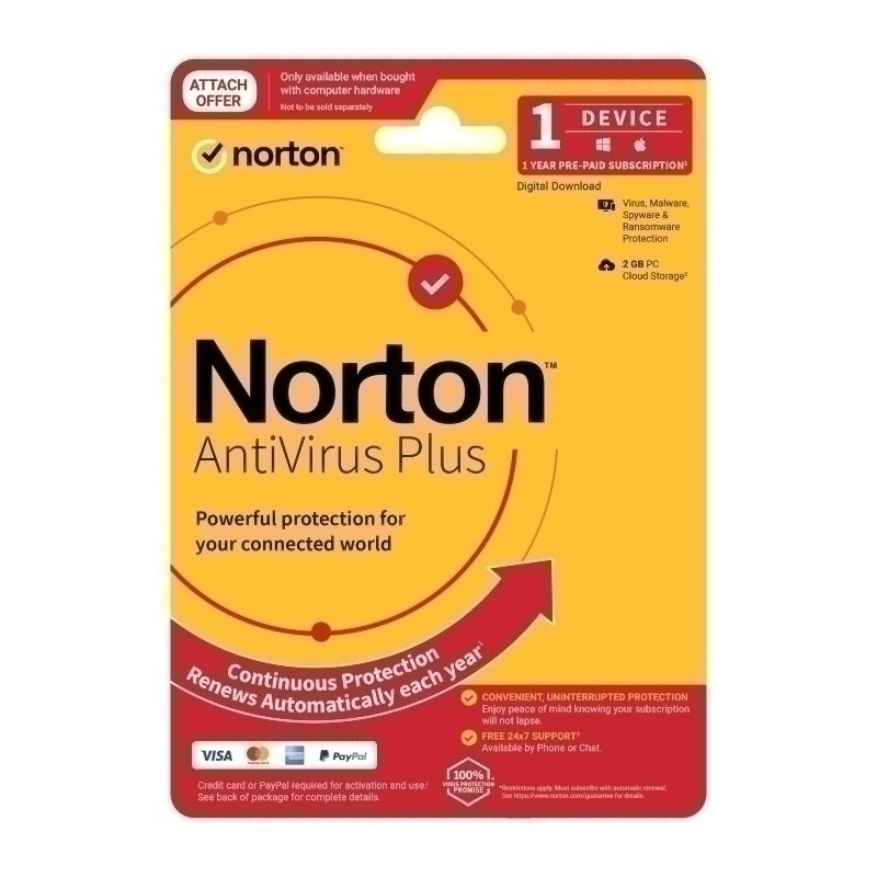 Norton AntiVirus Plus - 1 User 1 Device 1 Year