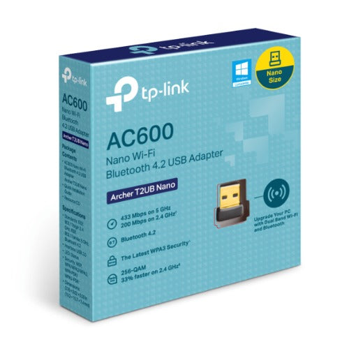 TP-Link AC600 Nano Wi-Fi Bluetooth 4.2 USB Adapter, Dual Band, Wireless