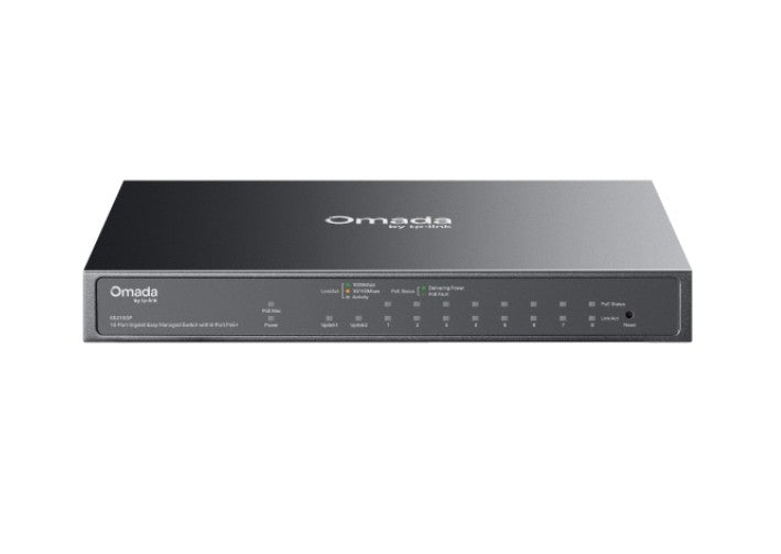 TP-Link ES210GP Omada 10-Port Gigabit Easy Managed Switch with 8-Port PoE+