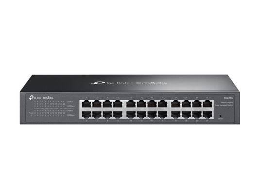 TP-Link ES224G Omada 24-Port Gigabit Easy Managed Switch, Flow Control, Loopback Detection, Port Isolation, Port Mirroring, LAG, VLAN, IGMP Snooping,