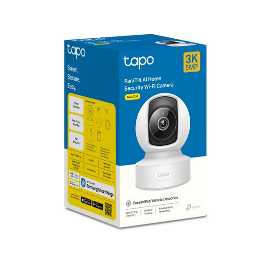 TP-Link Tapo C232 Pan/Tilt AI Home Security Wi-Fi Camera – 3K 5MP + Ethernet