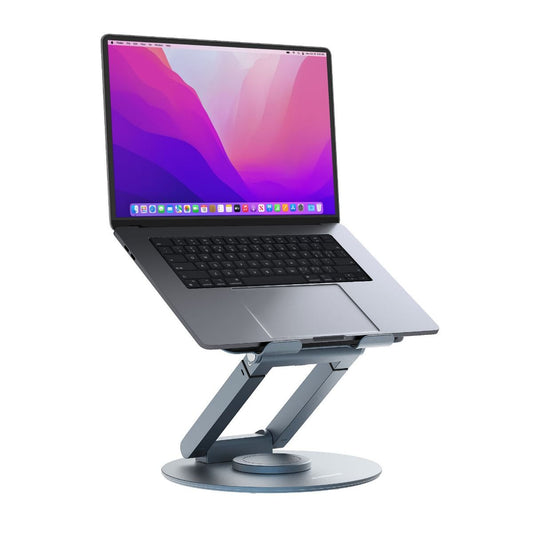 mbeat Stage S9 Rotating Laptop Stand with Telescopic Height Adjustment Material: Aluminium Alloy Device Weight: Max. 20kg otation Angles: 360Â°