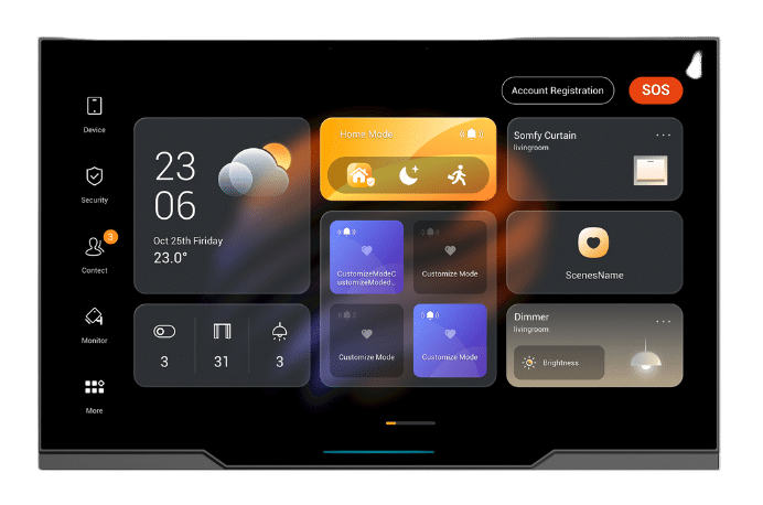 AKUBELA 10.36 TOUCH SCREEN IN GREY ZIGBEE GATEWAY ANDROID 12 VERSION