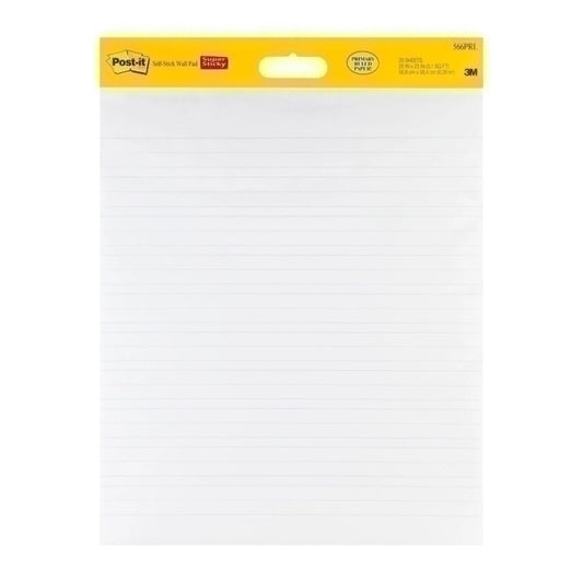 Post-It Ruled Wall Pad Pk2