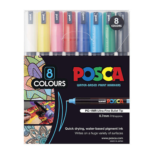 Posca PC-1MR UltraFine Ast Pk8