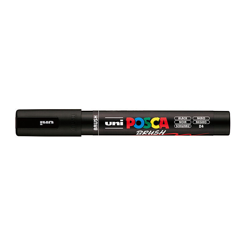 Posca Medium Brush Tip Black