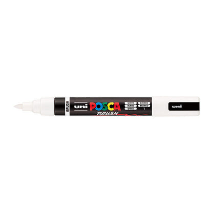Posca Medium Brush Tip White
