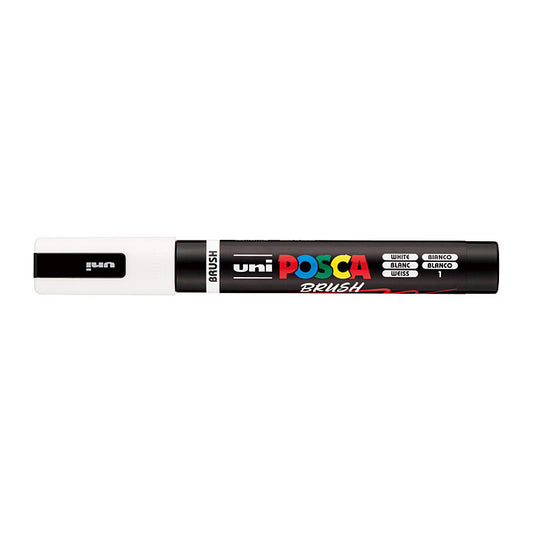 Posca Medium Brush Tip White