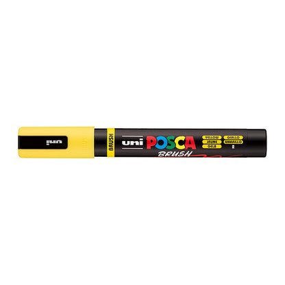 Posca Medium Brush Tip Yellow