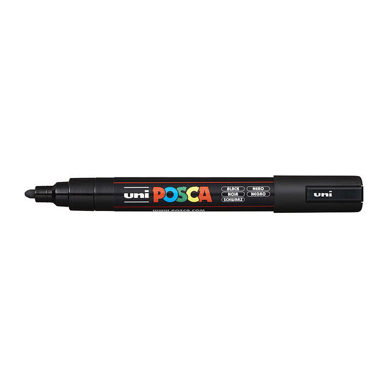 Posca PC-5M Med Blt Paint Blk