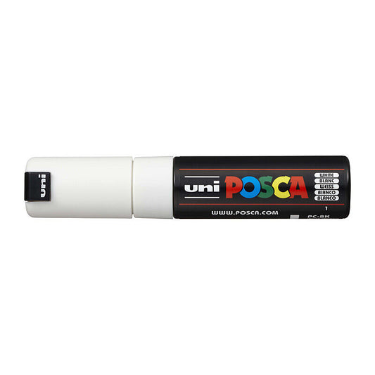 Posca PC-8M Bold Chisel White