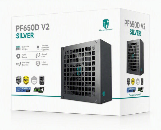 DeepCool PF650D V2 650W Gamer Storm 80+ Silver/Cybenetics Non-Modular ATX Power