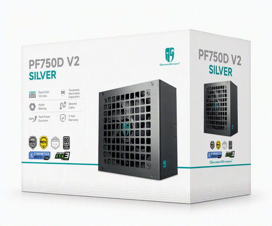 DeepCool PF750D V2 750W Gamer Storm 80+ Silver/Cybenetics Non-Modular ATX Power