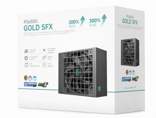 DeepCool PS650G 650W Gamer Storm SFX ,Full Japanese Electrolytic Capacitors