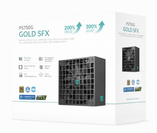 DeepCool PS750G 750W Gamer Storm SFX ,Full Japanese Electrolytic Capacitors