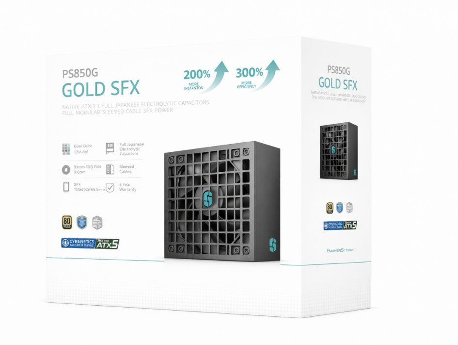 DeepCool PS850G 850W Gamer Storm SFX ,Full Japanese Electrolytic Capacitors