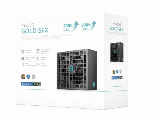 DeepCool PS850G 850W Gamer Storm SFX ,Full Japanese Electrolytic Capacitors