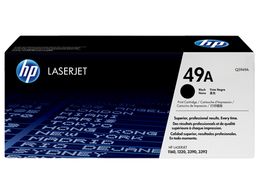 HP 49A BLACK TONER 2500 PAGE YIELD FOR LJ 1160 1320 3390