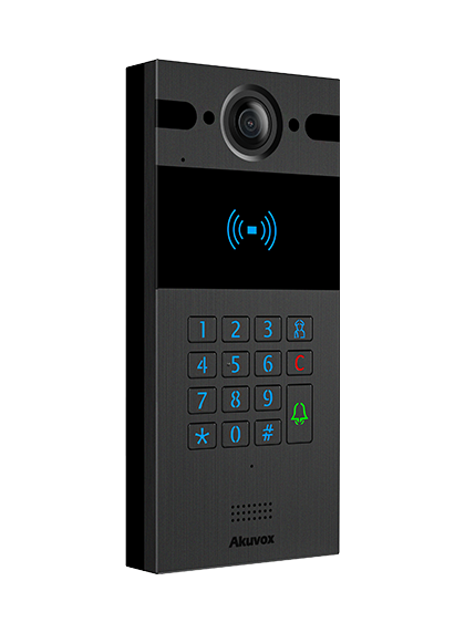 Akuvox SIP Intercom With Keypad And RF Card Reader Black