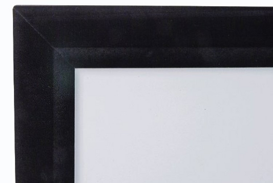 84 FIXED FRAME 169 PROJECTOR SCREEN CINEWHITE BLACK BACKED - EZFRAME
