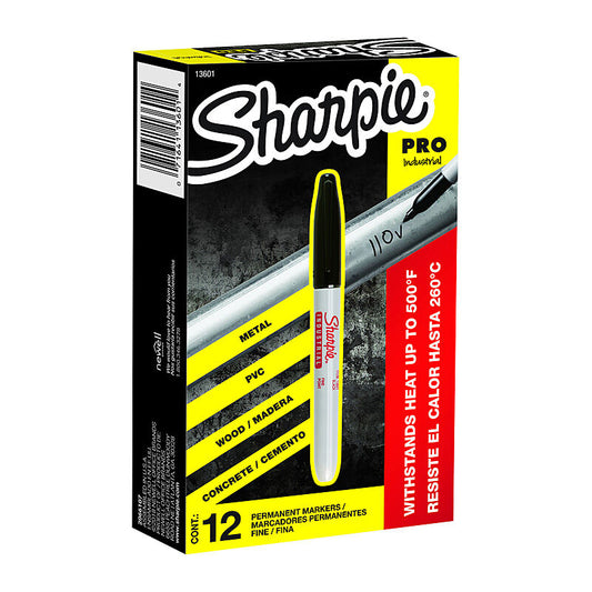 Sharpie SH FineIndustrial Mrk Blk Bx12