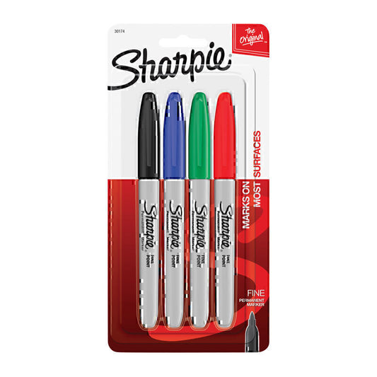 قلم Sharpie PrmMark FP Ast Pk4 Bx6