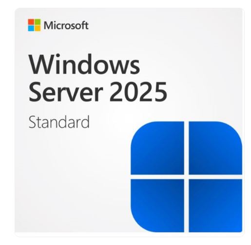 Microsoft Windows Server Standard 2025 English 1pk DSP OEI 16 Core No Media / No Key, Tracking ID in pack to activate, Add On License no Refund