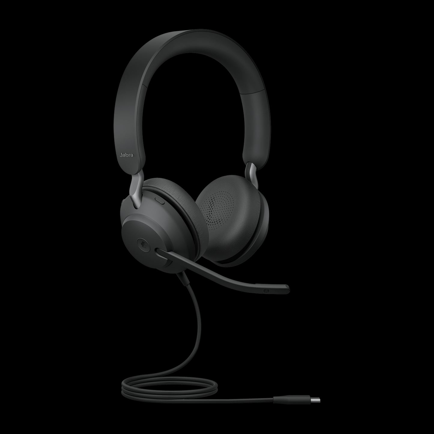 Jabra Evolve2 40 SE Wired USB-C MS Stereo Headset, 360Â° BusyLight, Noise Isolationg Ear Cushions, 2Yr Warranty, Plug-and-play, 3-Microphone Technology