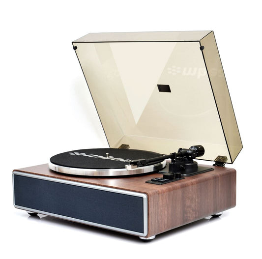 mbeatÂ®  Hi-Fi Turntable with Bluetooth Speaker adjustable counterweight Turntable Speed: 331/3 & 45 RPM Weight: 5.75kg